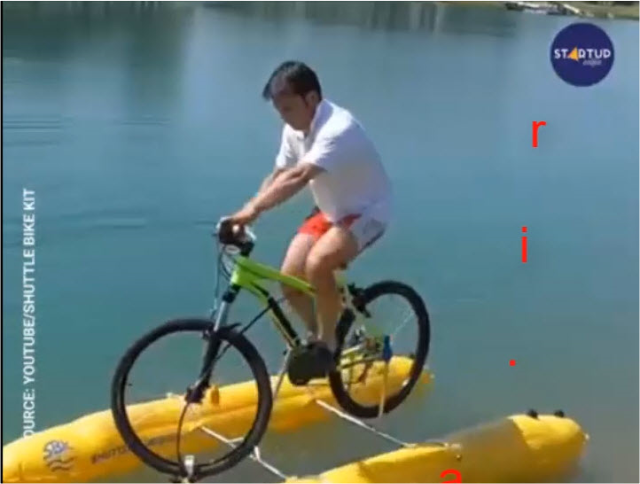 ایده استارت آپی- چگونه با دوچرخه بر روی آب دوچرخه سواری کنیم