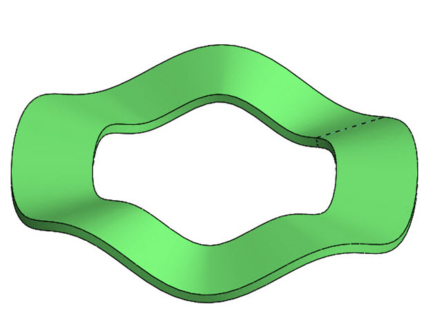 مدل‌سازی واشر موجی شکل در سالیدورک (کتاب-فیلم استاد متقی‌پور)